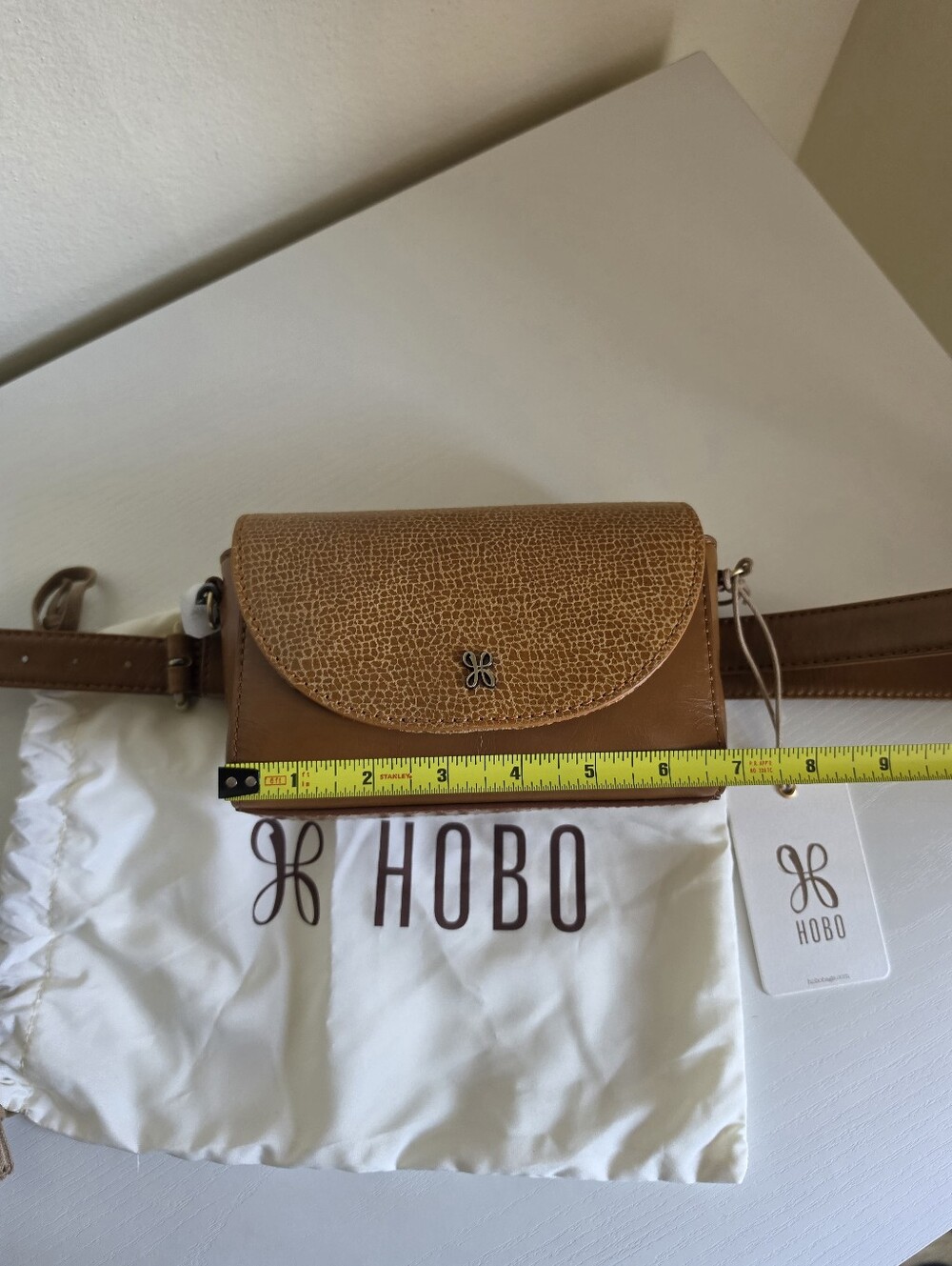 HOBO Drake Genuine Leather Crossbody / Belt Bag in Cedar Crackle Print - NWT - Picture 14 of 16